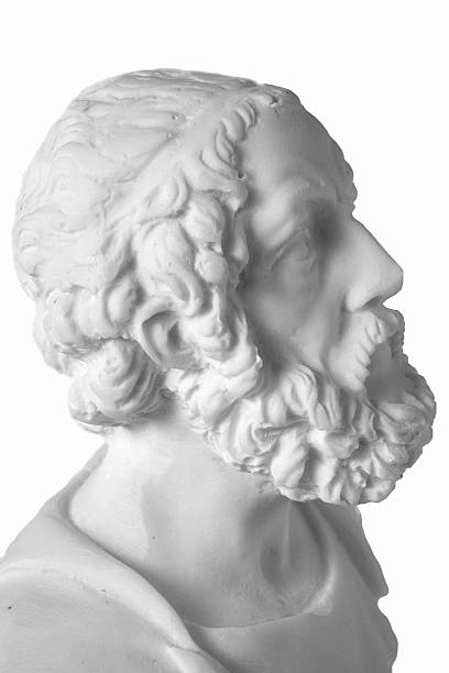 istock White marble bust of the greek poet Homer 515530450
