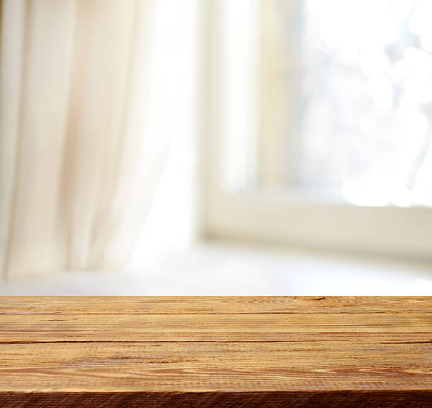 wooden background and defocused Home Interior