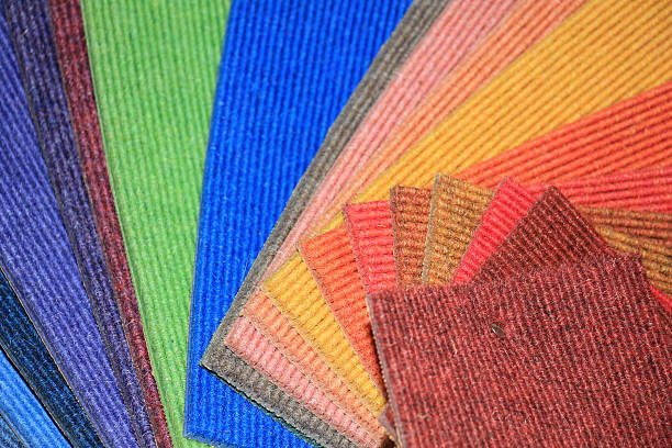 istock Carpet swatches in a shop 515532406