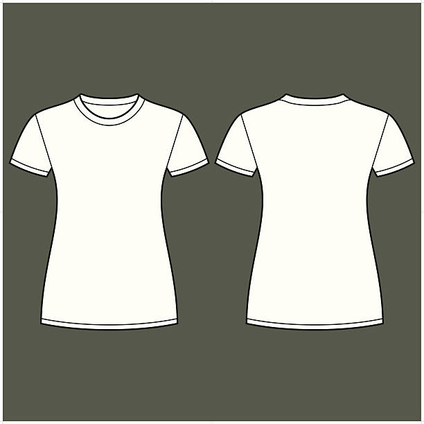 illustrazioni stock, clip art, cartoni animati e icone di tendenza di modello di progettazione di t-shirt bianca - t shirt template shirt symbol