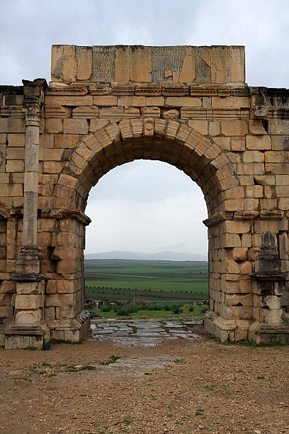 istock Triumphal arc in Volubilis, Morocco 515550147