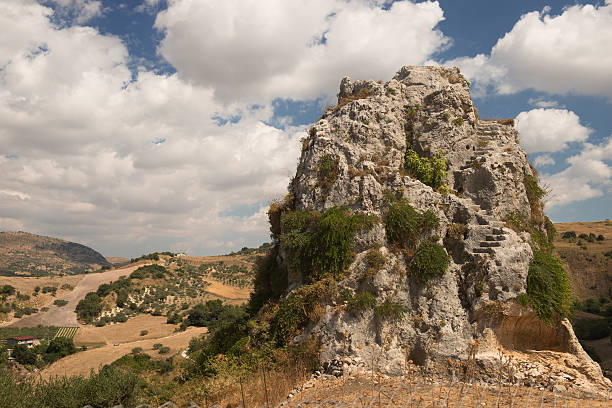 Pietra dei Saraceni is an old picturesque rock located in the nice town of Palazzo Adriano, in province of Palermo, Sicily.