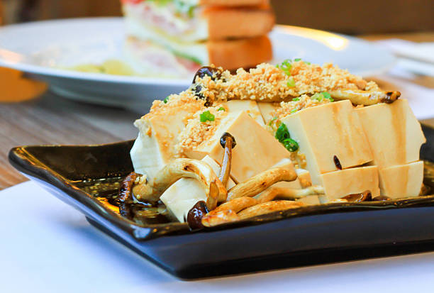 istock Savory Cold Tofu with Japanese Mushroom - Thailand 515552927