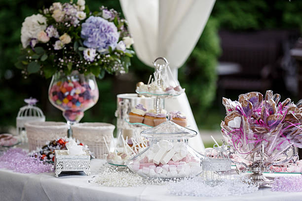 istock Beautiful flowers on table in wedding day 515579005