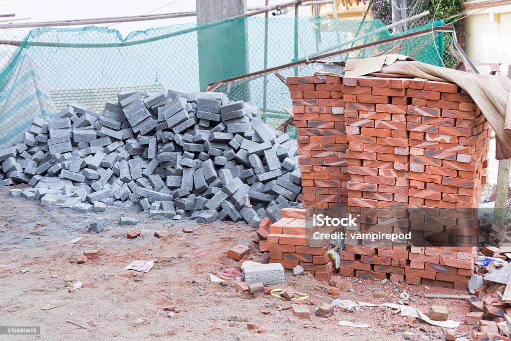 Bricks Block Images Bricks Block In Construction Site Stock Photo - Download Image Now ...
