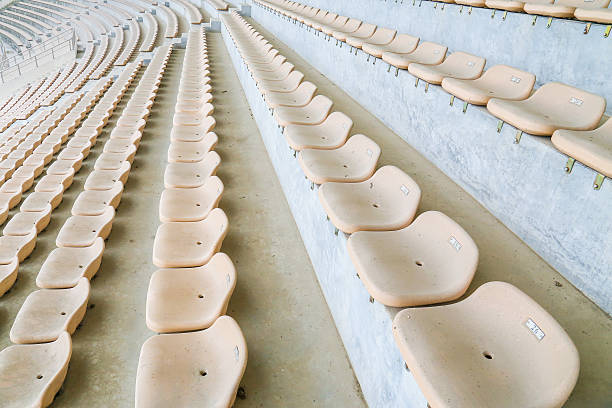 istock yellow seat in the  stadium 515583871