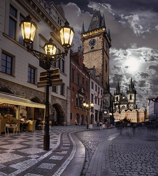 istock Prague, Old City Hall at night 515584327