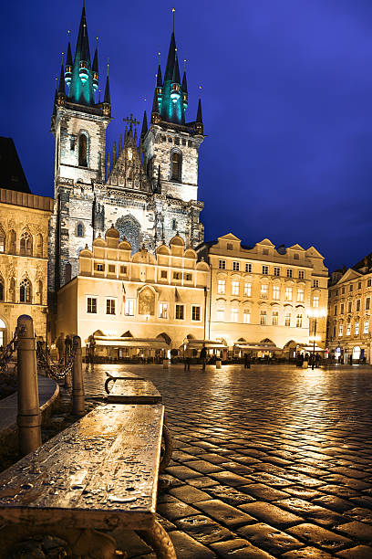 istock Prague, Market Square at night 515584477