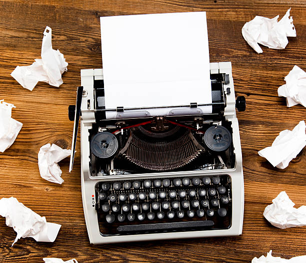 istock Typewriter with sheet of paper 515585899
