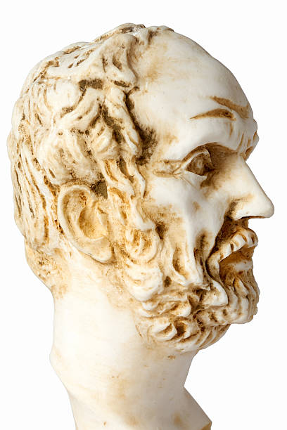 istock White marble bust of the greek philosopher Democritus 515592210