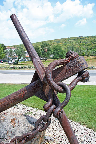 istock Marina Punat, Adriatic coast, rusty anchor, Croatia 515593812