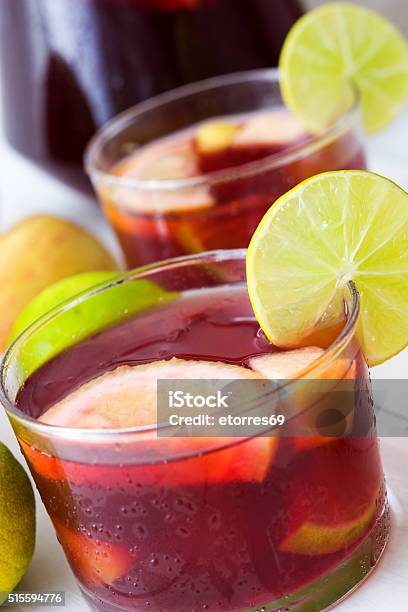 Fresh Sangria Stock Photo - Download Image Now - Alcohol - Drink, Apple - Fruit, Berry Fruit
