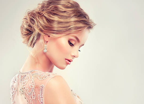 istock Close-up image of wedding hairstyle. 515597042