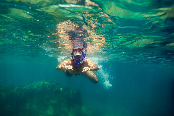 istock snorkling man swim underwater 515598198