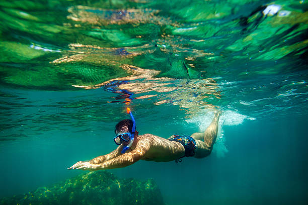 istock snorkling man swim underwater 515598324