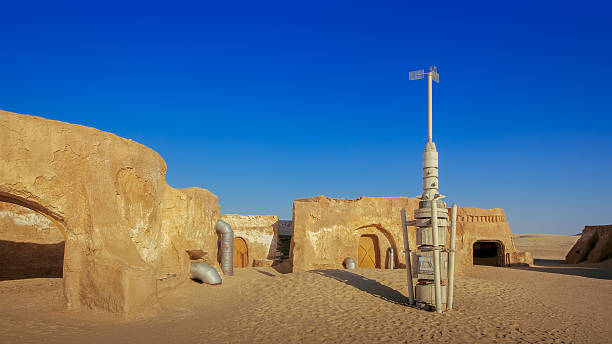 The scenery of the film Star Wars stock photo