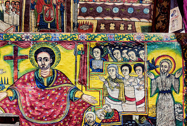 istock ancient orthodox church interior painted walls in gondar ethiopia 515603826