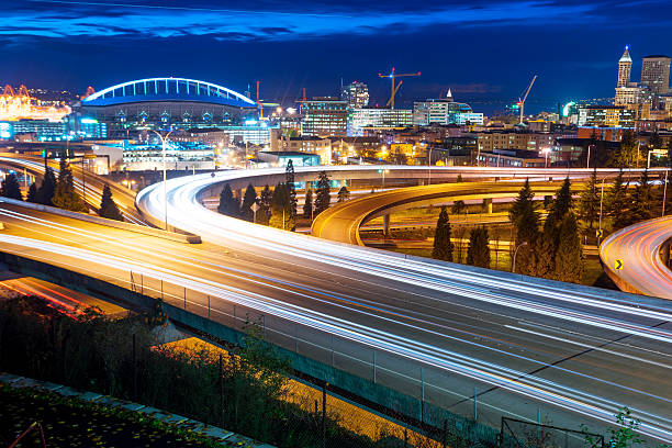 istock traffic on cityroad through modern buildings in seattle 515604336