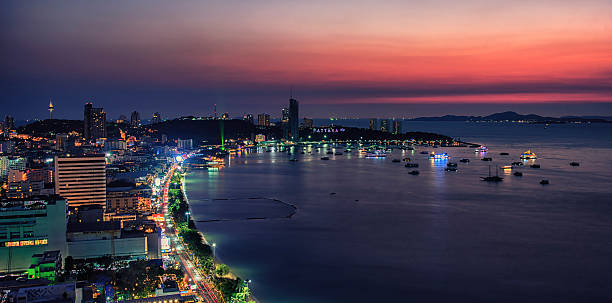 istock Sunset in Pattaya city 515604366