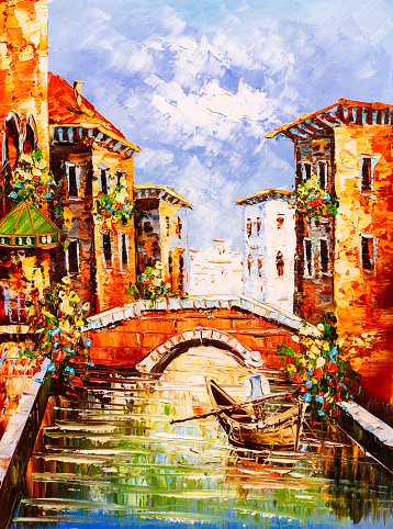 Oil Painting - Venice_Italy
