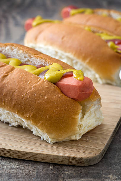 istock Hot dogs withketchup and mustard 515607560