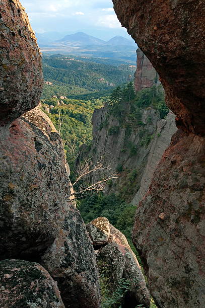 istock Belogradchik rock - look from one rock cleft 515628695