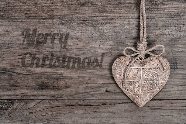 istock Winter wooden background and caption 