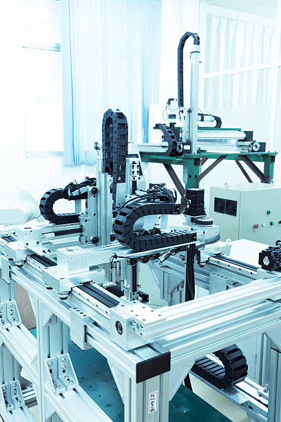 istock modern automatic robot assembly line in factory of heavy industry 515629067