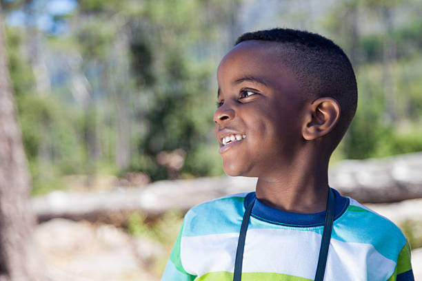 istock African male kid, looking to the side 515630001