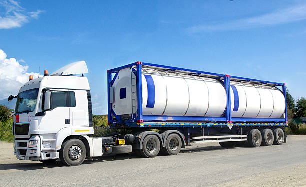 químicos contêiner de transporte - storage tank - fotografias e filmes do acervo