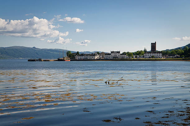 Inveraray Scotland Inveraray is a town on the western shore of Loch Fyne in Argyll and Bute, Scotland. loch fyne stock pictures, royalty-free photos & images