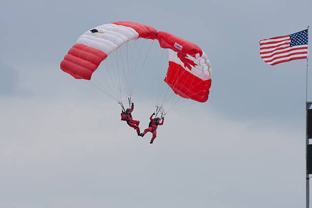 Canadian Paratroopers stock photo