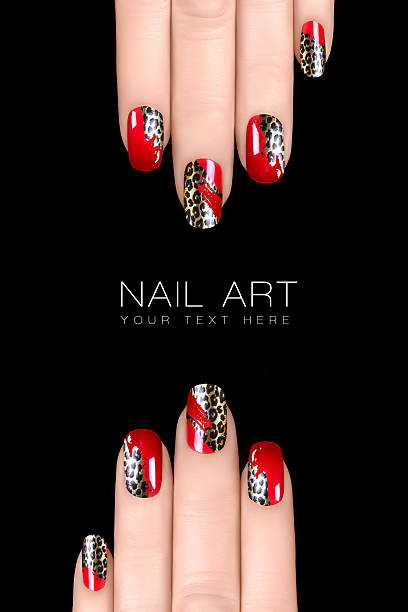 Leopardo De Uñas De Arte Moderno Esmalte De Uñas Pegatinas Tendencia Animal Print Foto de stock y más banco de imágenes de A la moda - iStock Leopardo De Uñas De Arte Moderno Esmalte De Uñas Pegatinas Tendencia Animal Print Foto de stock y más banco de imágenes de A la moda - iStock