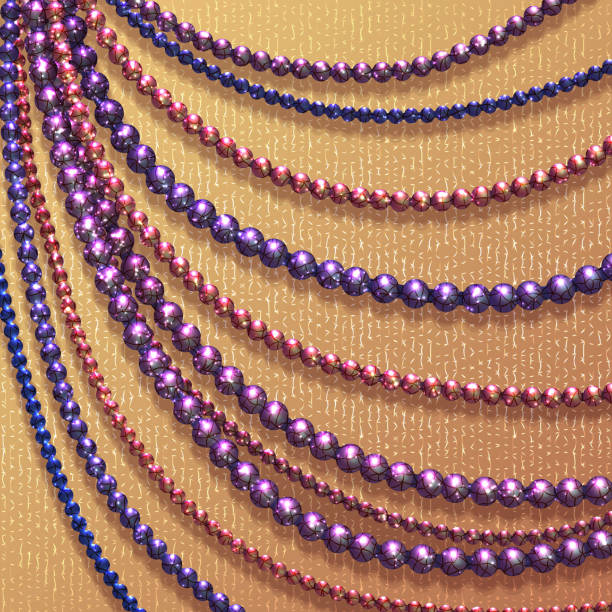 wektor abstrakcyjna tła z kolorowych kulek - necklace jewelry backgrounds craft stock illustrations