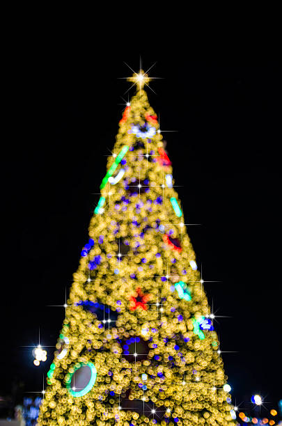 istock bokeh background of Christmas light on bright colors style. 515644692