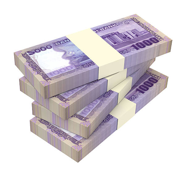istock Bangladeshi taka bills isolated on white background. 515644786
