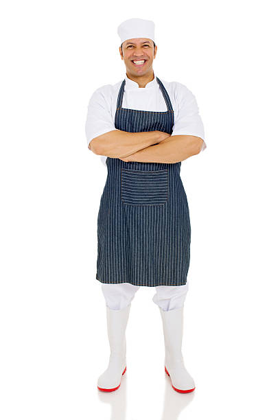istock male butcher posing on white 515645462