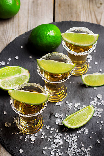 istock Gold mexican tequila shot 515645572