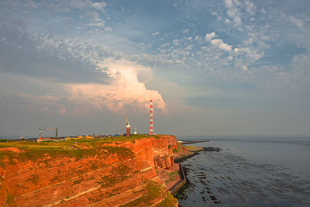 Beautiful sunset at Helgoland, German paradise islands in North