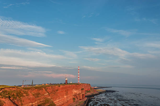 Beautiful sunset at Helgoland, German paradise islands in North