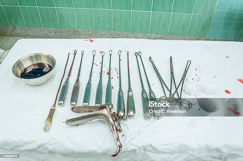 gynecological equipment use for treatment gynecological disease Speculum Stock Photo