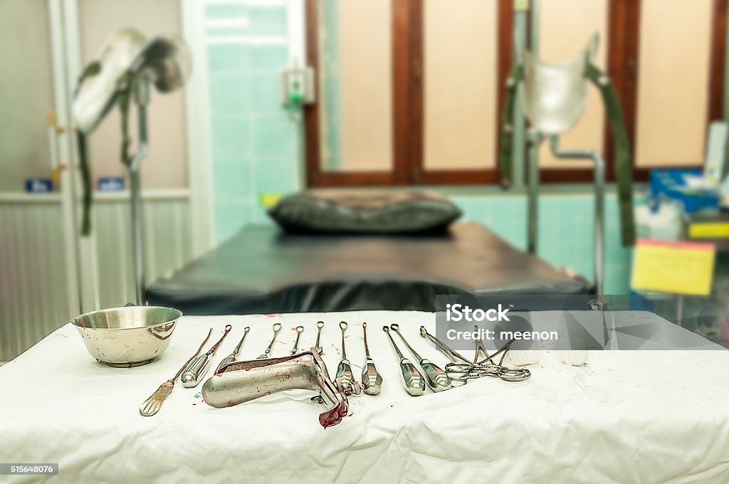 gynecological equipment use for treatment gynecological disease Medical Clinic Stock Photo