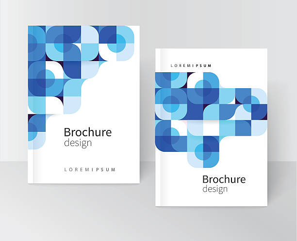 cover design cover design for Brochure leaflet flyer. Geometric Abstract background White blue and black squares and circles. stock-vector EPS 10 duvet stock illustrations