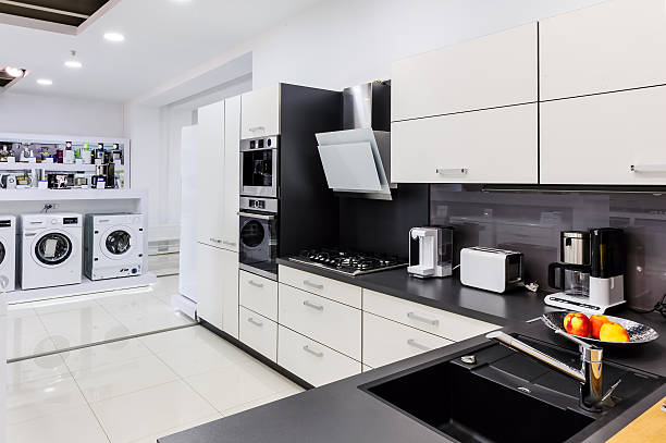 istock Showroom at retail appliances store 515654758