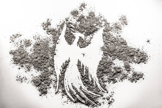 istock Phoenix bird illustration, rebirth in the ash 515654934