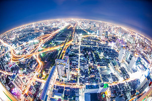 istock Bangkok city fish eyes view 515659181