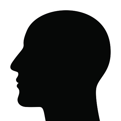 Silhouette Of A Head Stock Illustration - Download Image Now