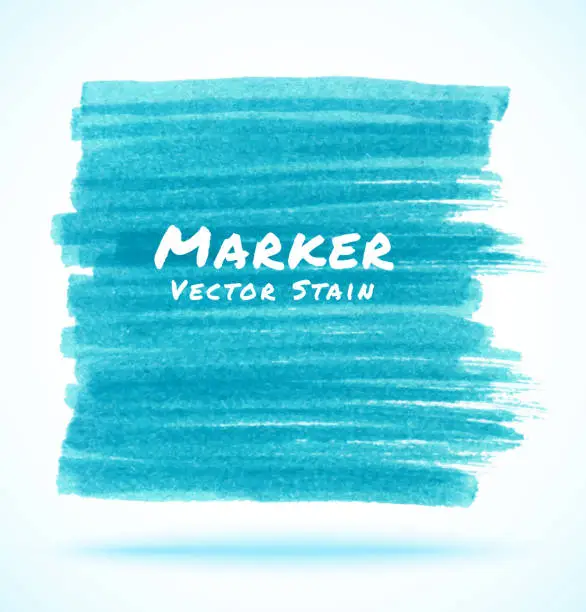 Vector illustration of Blue Light Marker Stain