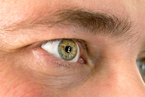 istock Pound Sterling symbol reflection in eye 515663437