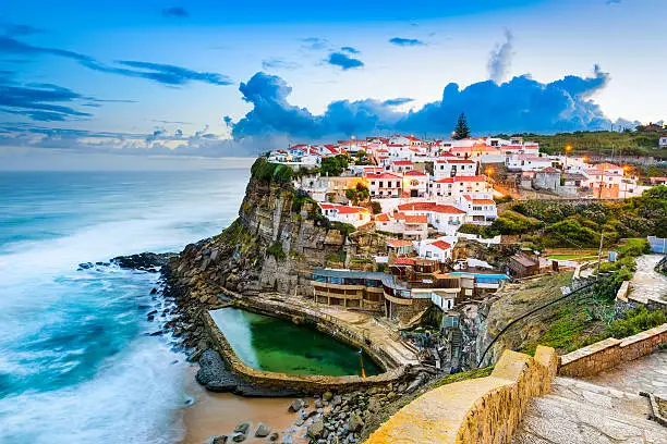 Sea Watering, Portugal coastal town.